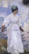 John Singer Sargent Lady Fishing Mrs Ormond oil painting reproduction